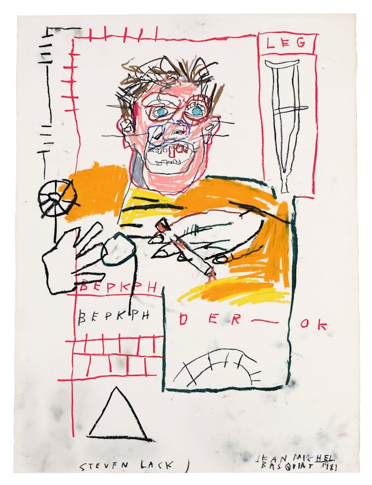 UNTITLED (PORTRAIT OF STEVEN LACK) by Jean-Michel Basquiat