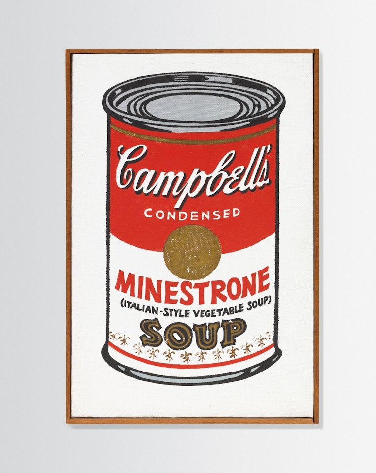 LITTLE CAMPBELL’S SOUP CAN (MINESTRONE) by Andy Warhol