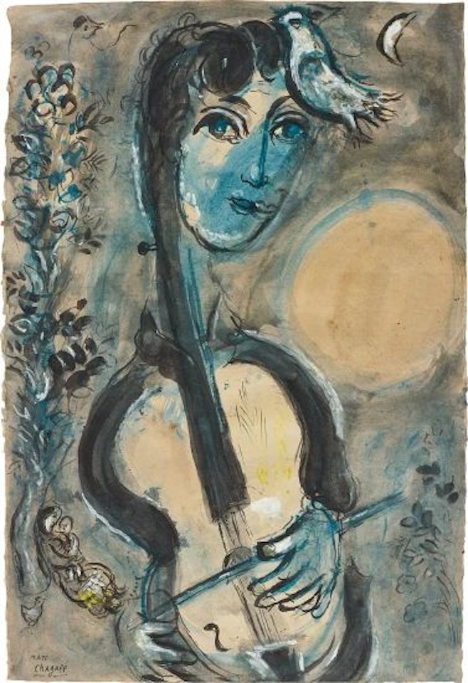 Le violoncelliste by Marc Chagall