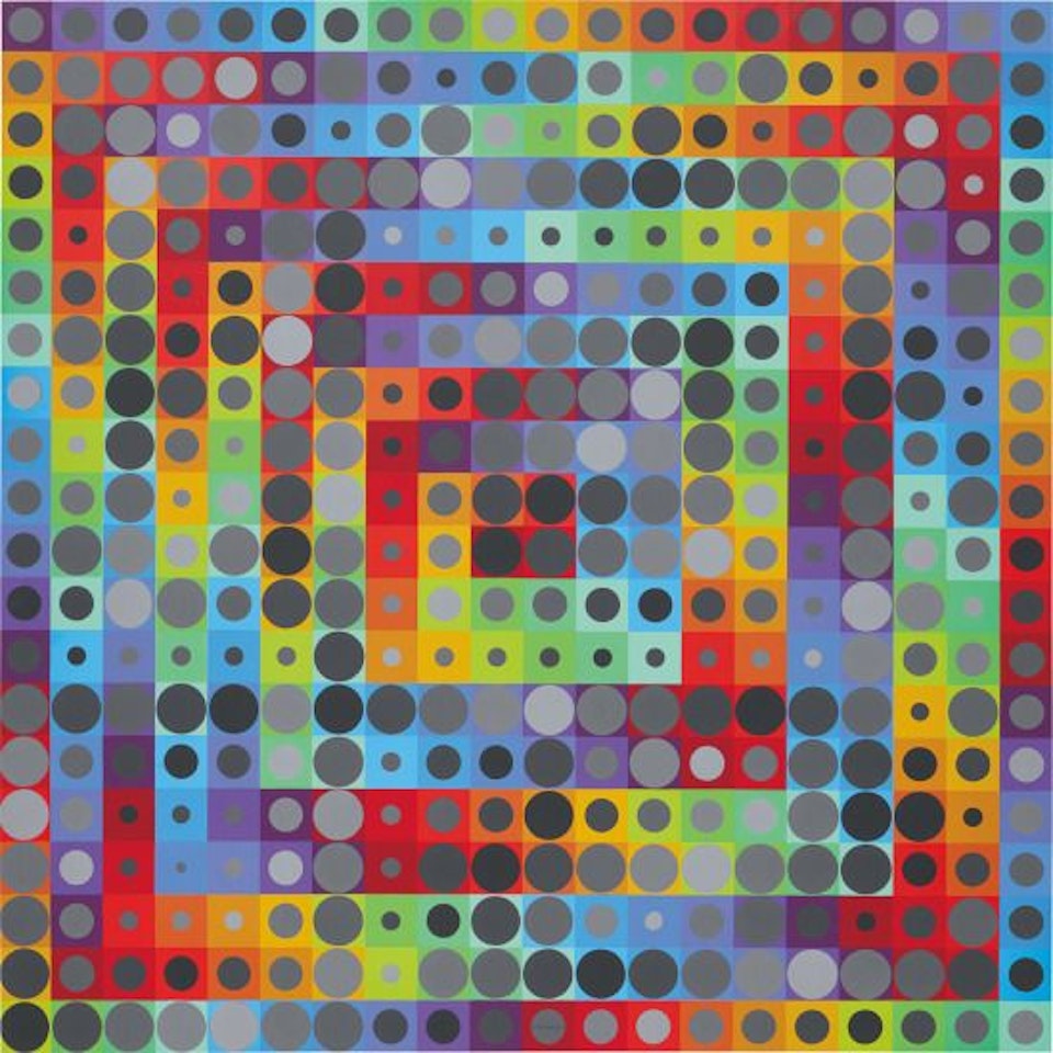 Orion Gris by Victor Vasarely