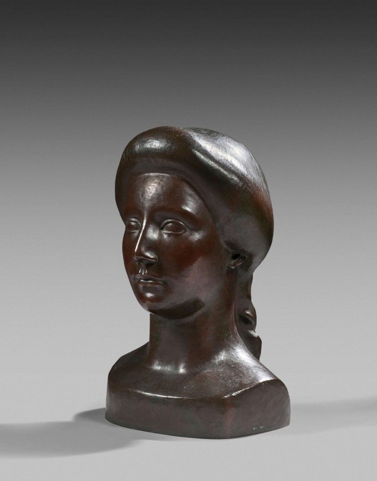 Female bust or head of flora by Aristide Maillol
