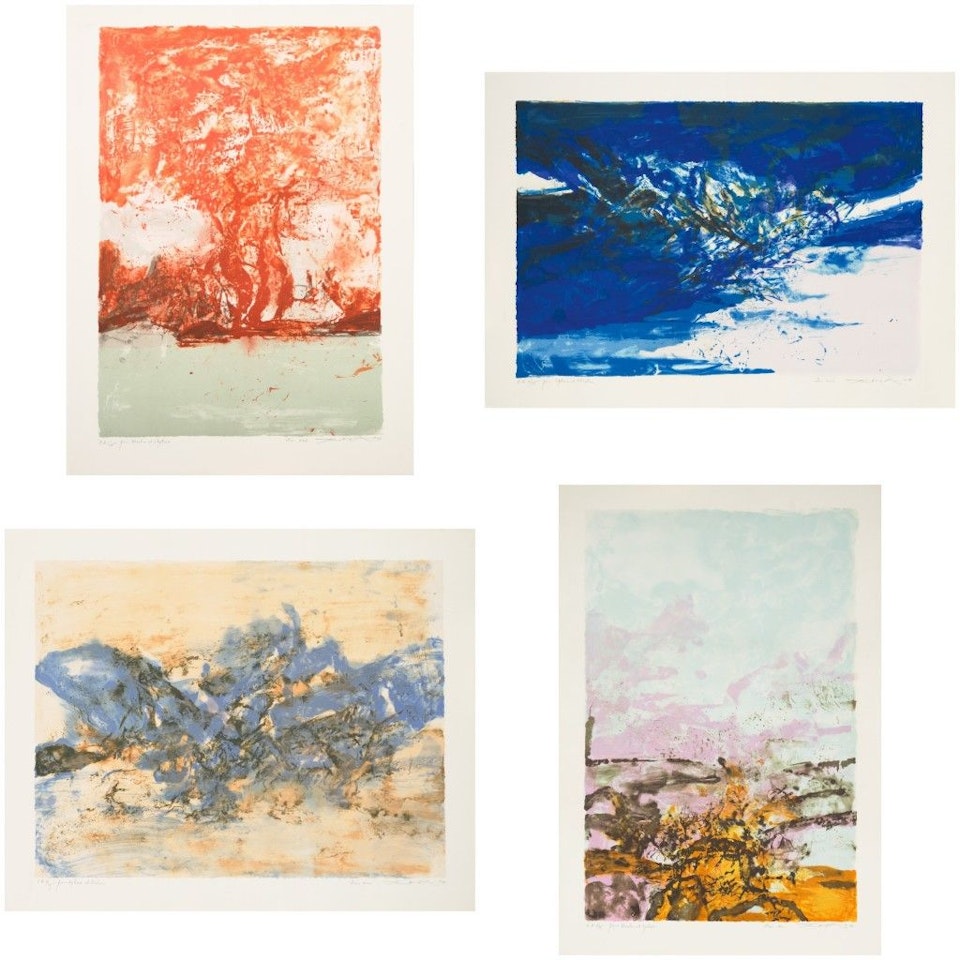 UNTITLED [SANS TITRE] (4 WORKS) by Zao Wou-Ki