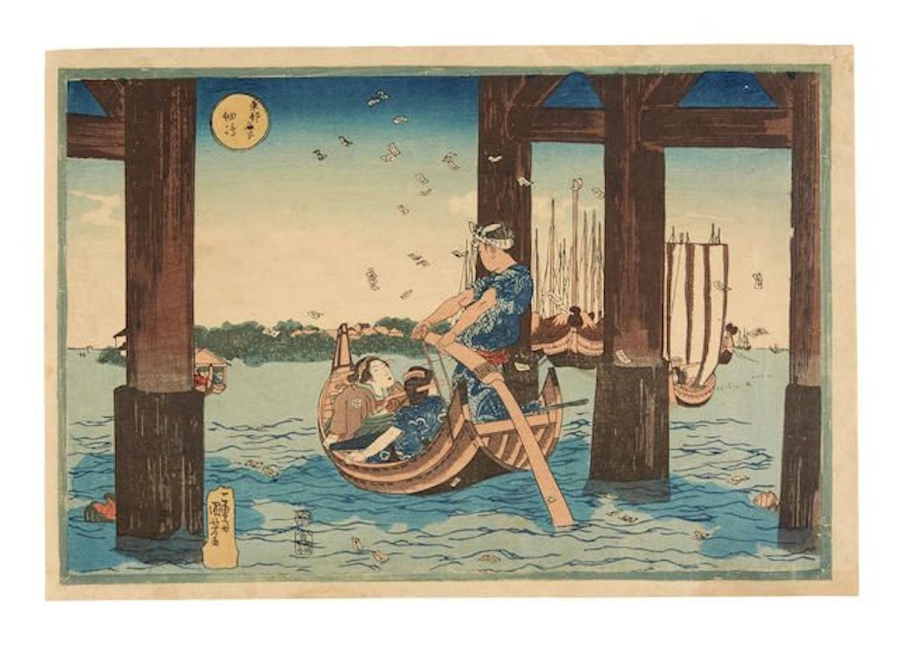 Tsukudajima by Utagawa Kuniyoshi