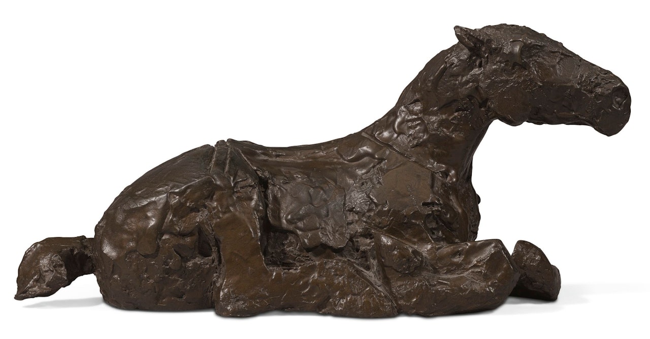SMALL LYING DOWN HORSE by Elisabeth Frink