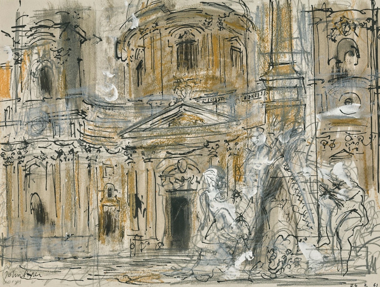ST AGNESE AND THE BERNINI FOUNTAIN by John Piper