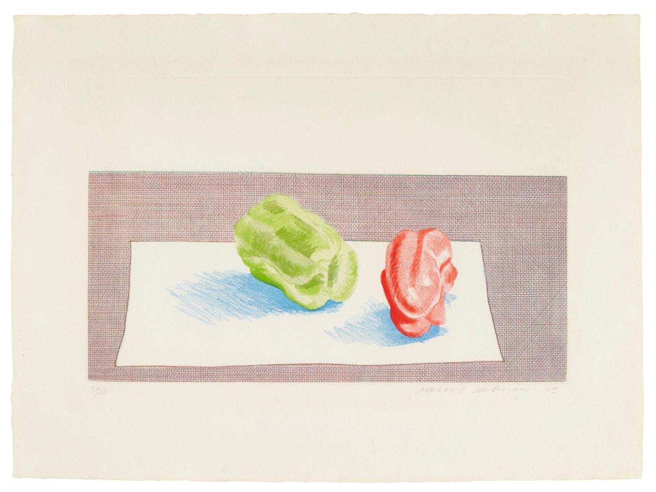 TWO PEPPERS (SCOTTISH ARTS COUNCIL 156; MUSEUM OF CONTEMPORARY ART TOKYO 140) by David Hockney