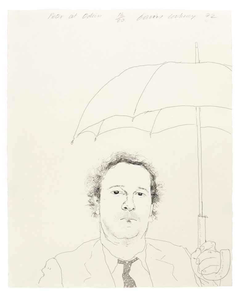 THE RESTAURATEUR (S.A.C. 128; MCA TOKYO 120) by David Hockney