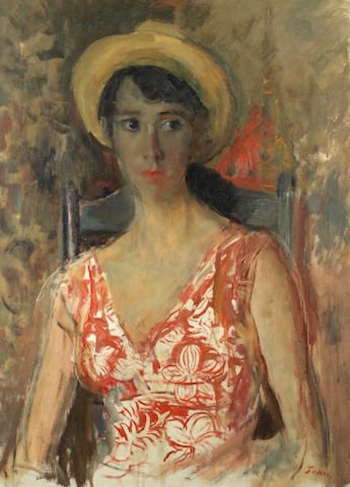 Portrait of Anna John, The Artist's Granddaughter by Augustus Edwin John