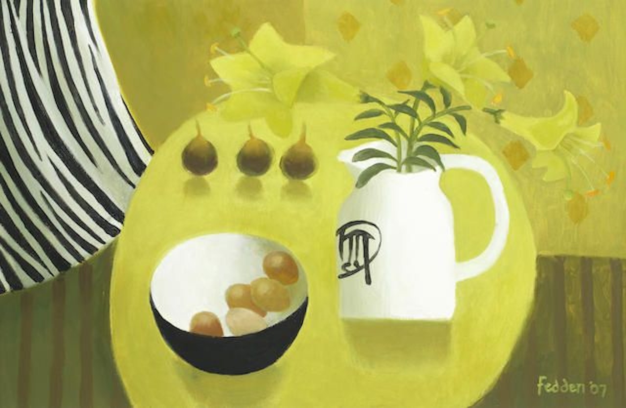 Yellow Lilies by Mary Fedden