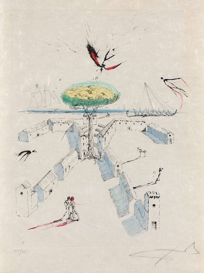 The beach of Sète by Salvador Dali