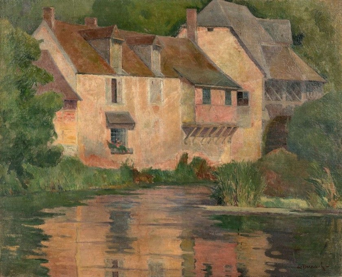 The mill at the water's edge by Emile Bernard