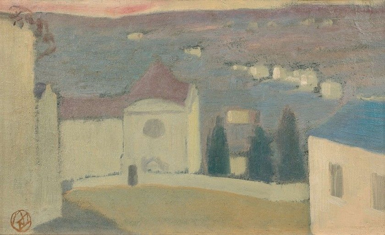 Priory, mist effect by Maurice Denis