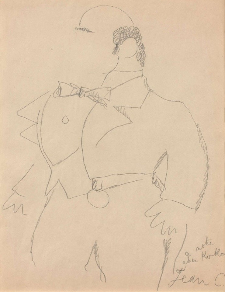Portrait of the actor Koubitzky by Jean Cocteau