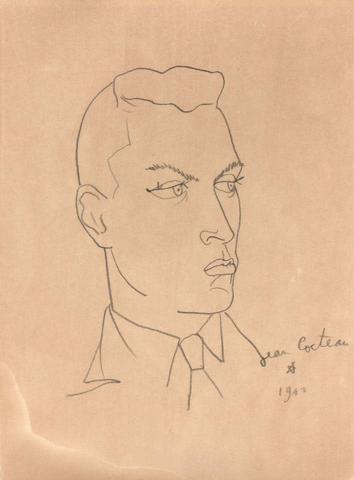 Portrait of Hubert de Saint-Sénoch by Jean Cocteau