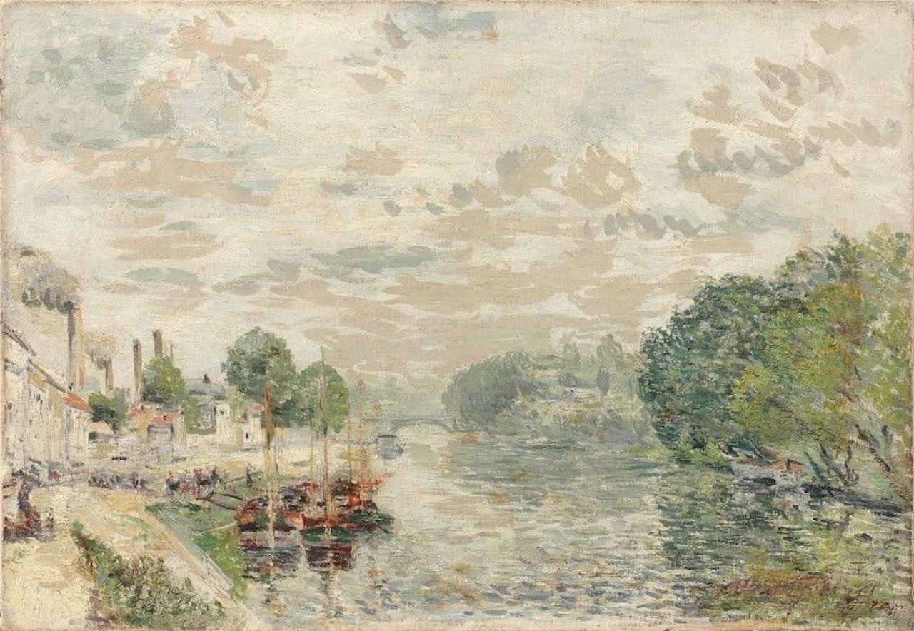 Barges on the Seine by Albert Gleizes