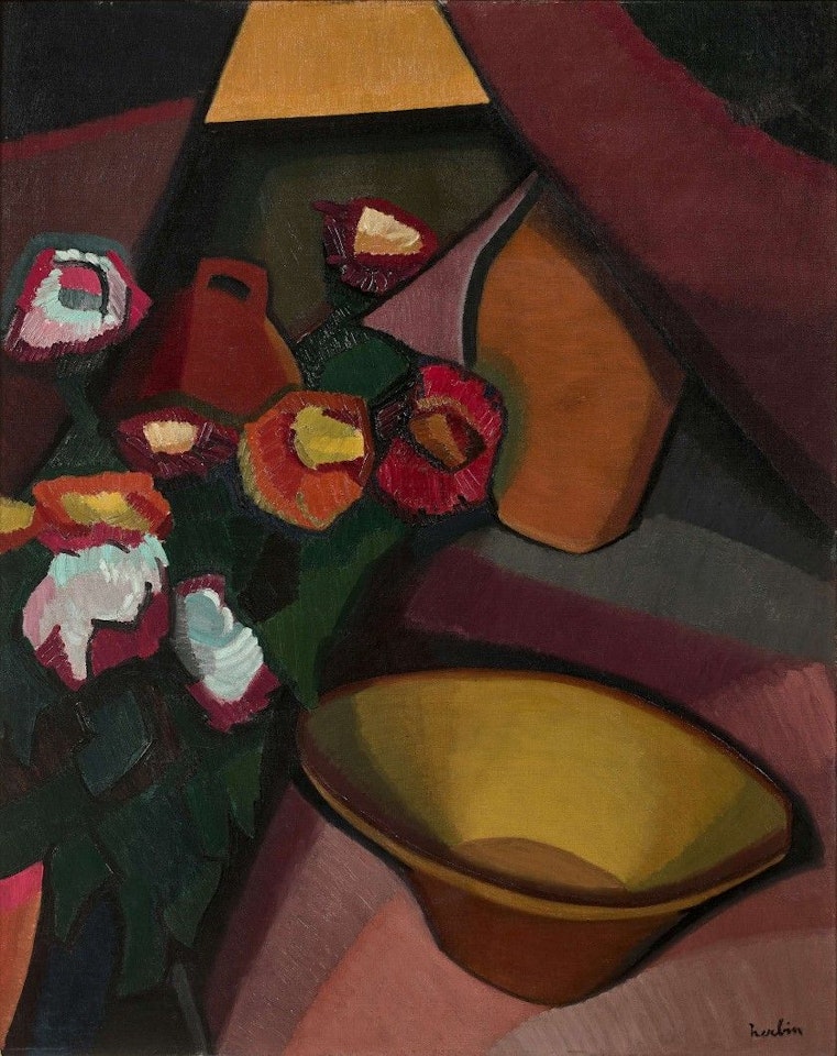 Still life at the bowl by Auguste Herbin