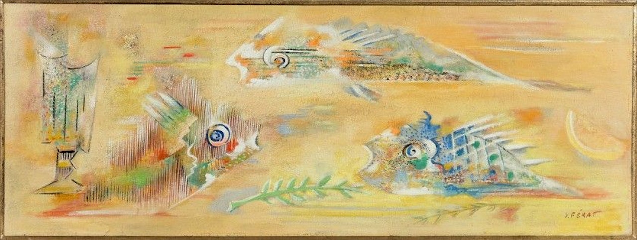 Glass and fish by Serge Férat