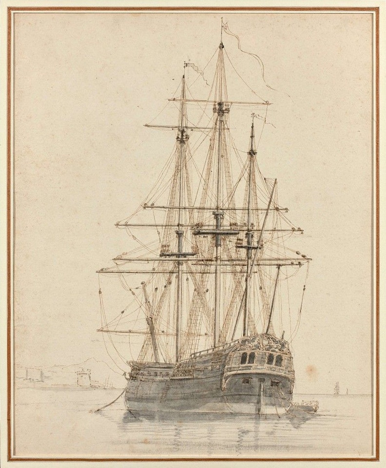Ship study by Claude Joseph Vernet