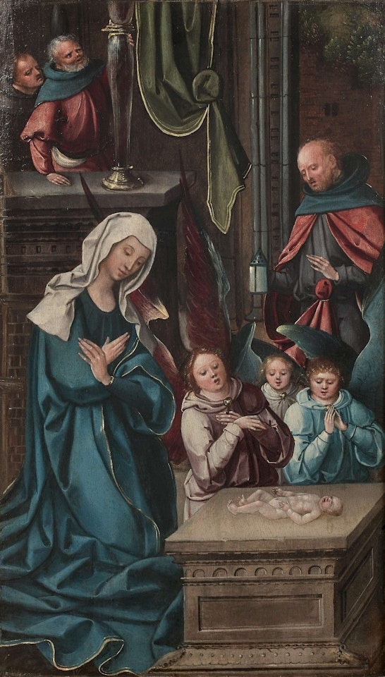 Nativity and Circumcision by Attributed to Pieter Coecke van Aelst I