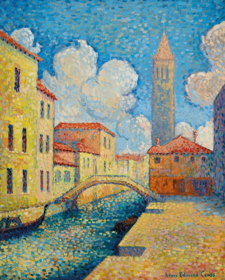 Canal à Venise (Campo San Barnaba) by Henri Edmond Cross