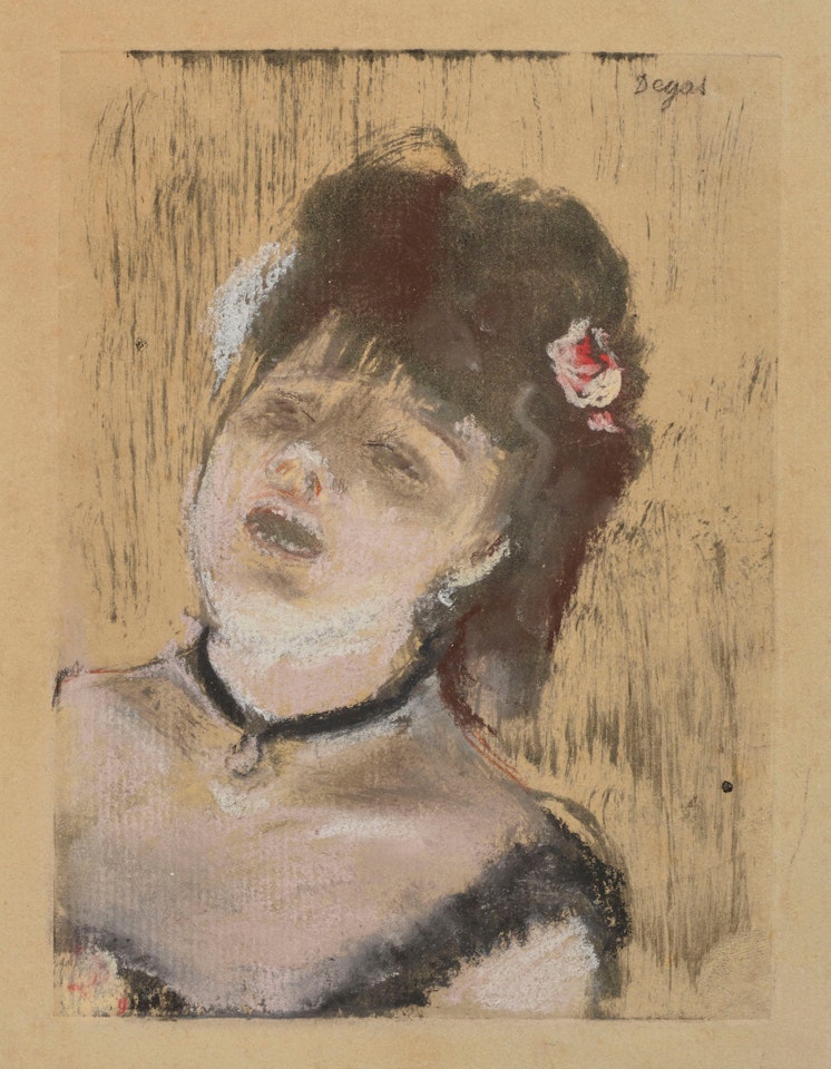Chanteuse de café-concert by Edgar Degas
