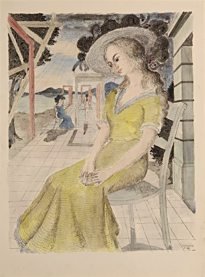 Anne songeuse by Paul Delvaux