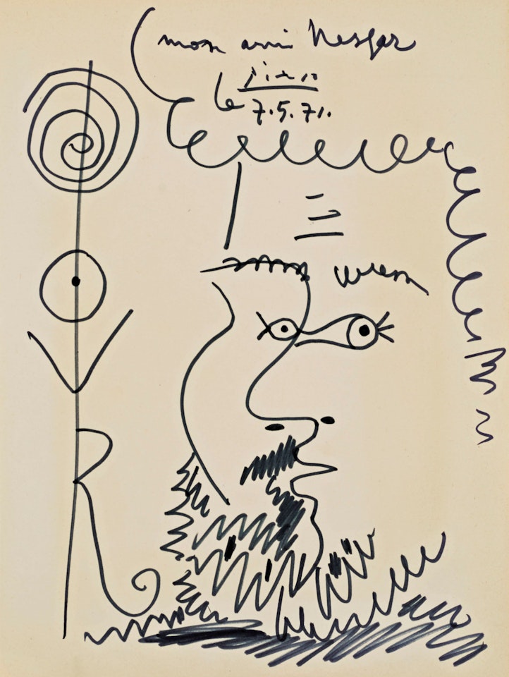 Mon ami Nesjar by Pablo Picasso