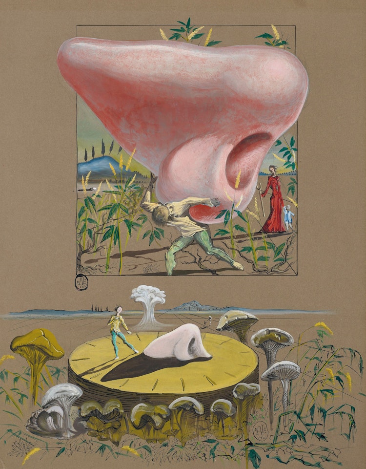 Cadran-solaire rhinoplastique by Salvador Dali
