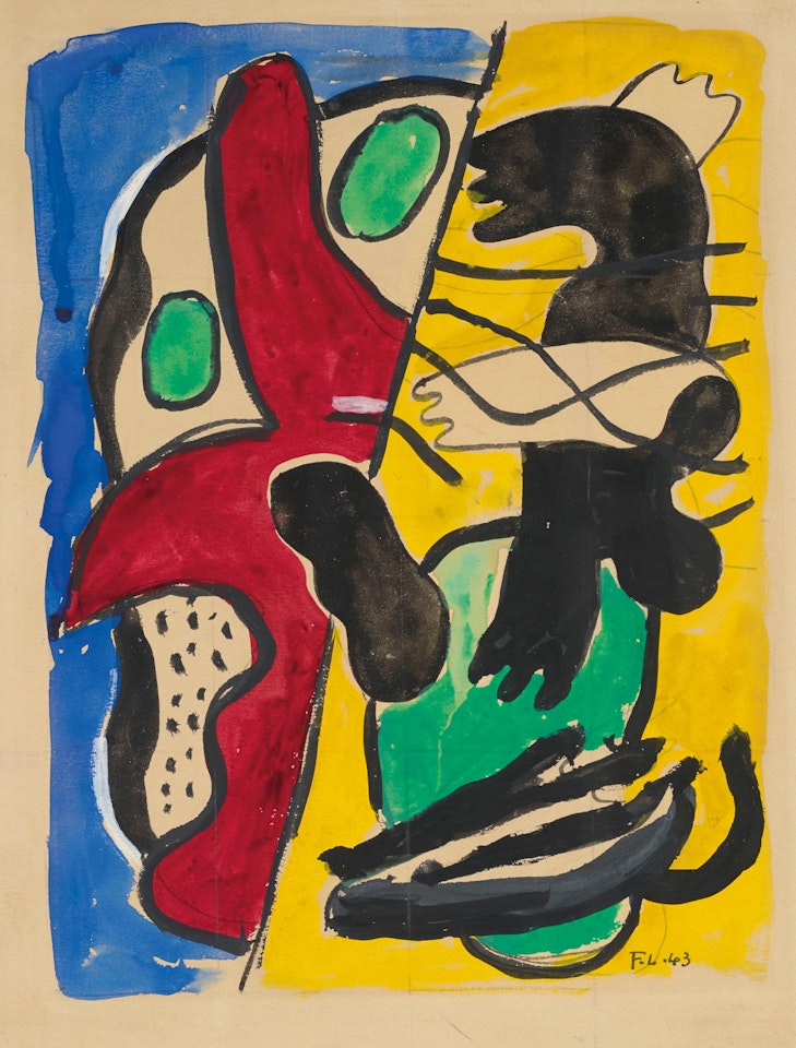 Les Plongeurs noirs by Fernand Leger