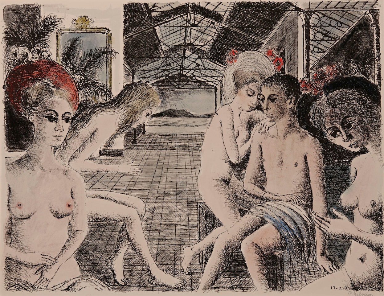 L'Amoureux by Paul Delvaux