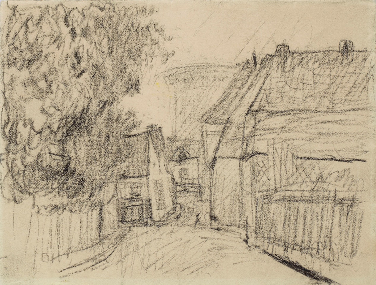 Vue de village by Pierre Bonnard
