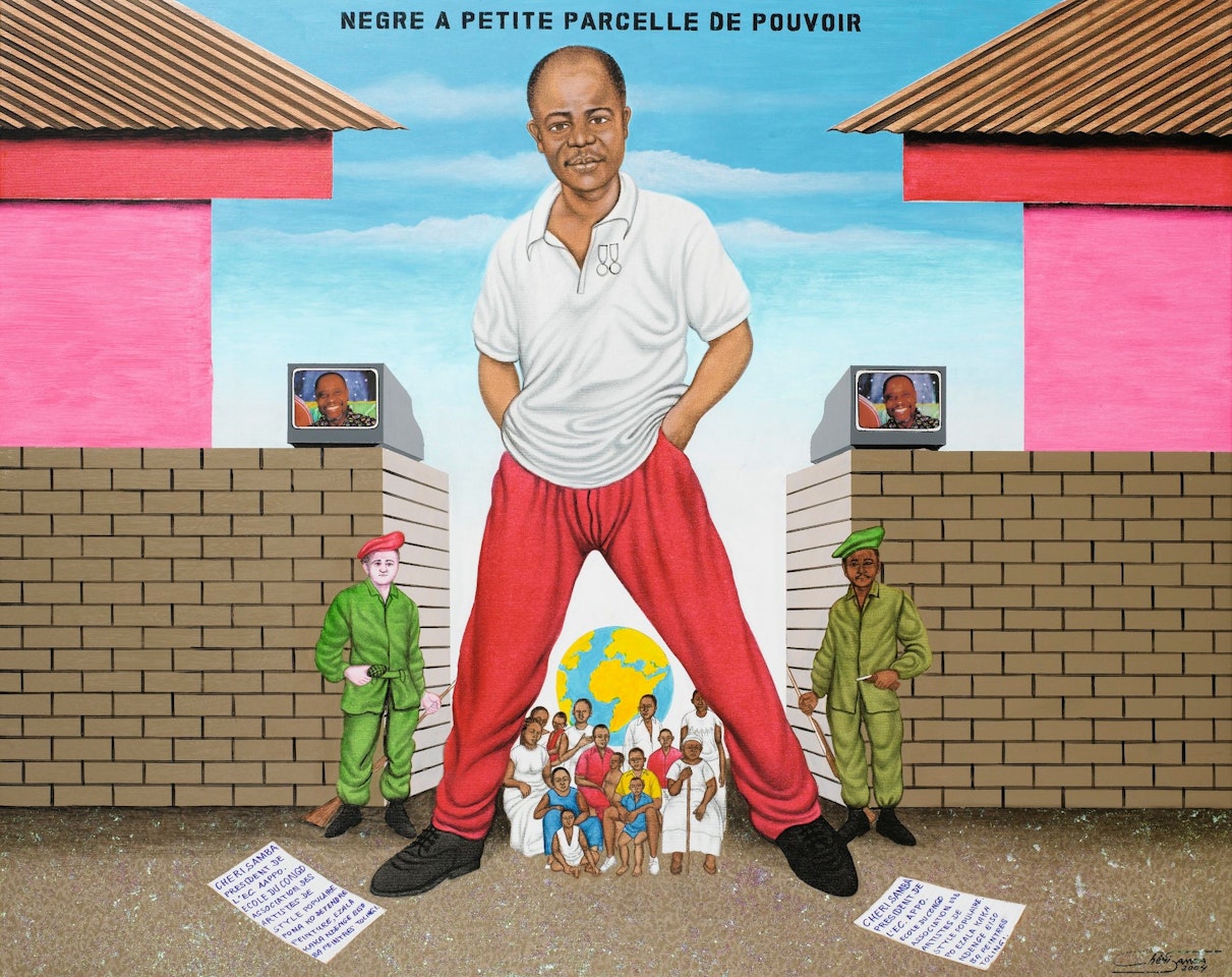 NEGRE A PETITE PARCELLE DE POUVOIR by Chéri Samba