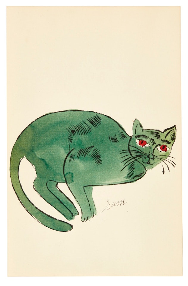 25 CATS NAME[D] SAM AND ONE BLUE PUSSY (F. & S. IV.59, 67) by Andy Warhol