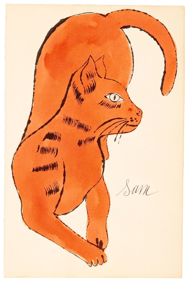 25 CATS NAME[D] SAM AND ONE BLUE PUSSY (F. & S. IV.65, 67) by Andy Warhol