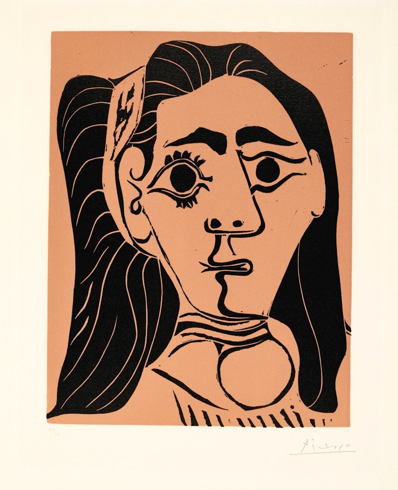 JACQUELINE AU BANDEAU. III (BLOCH 1079; BAER 1297; PICASSO PROJECT L. 117) by Pablo Picasso