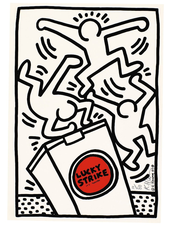 LUCKY STRIKE (LITTMANN PAGE 79) by Keith Haring