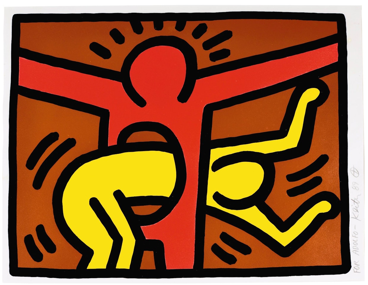 POP SHOP IV: ONE PLATE (L. P. 147) by Keith Haring