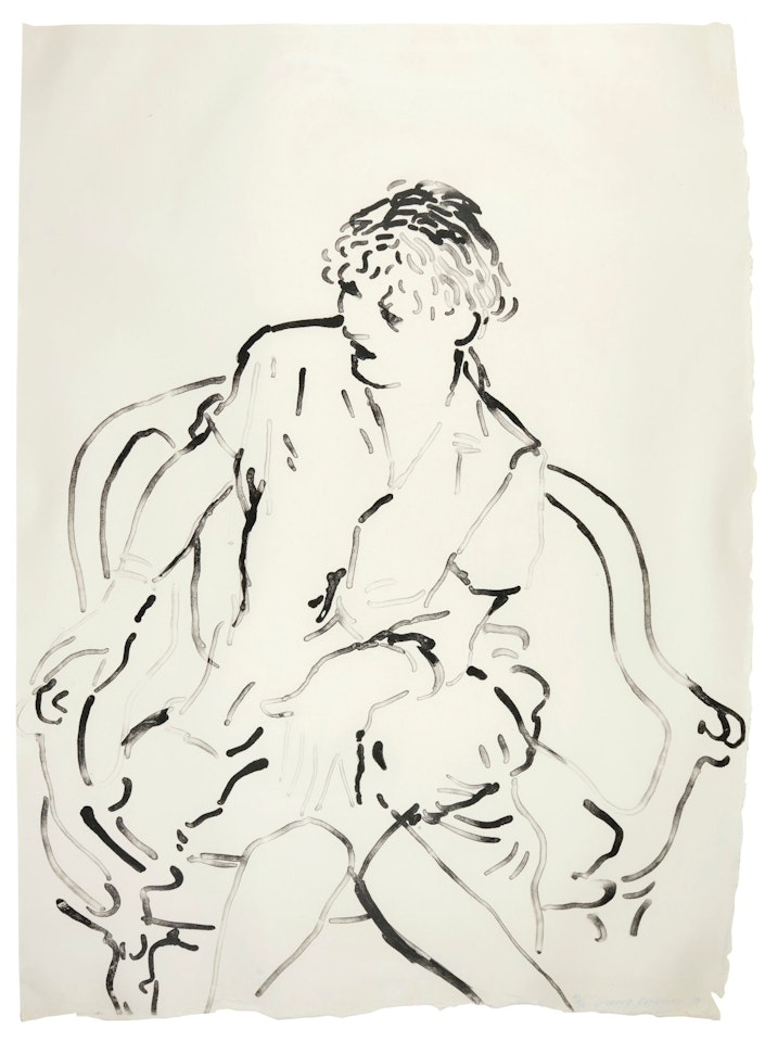 CELIA INQUIRING (MUSEUM OF CONTEMPORARY ART TOKYO 223) by David Hockney