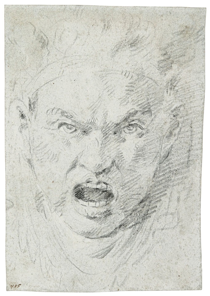 HEAD STUDY OF A NATIVE AMERICAN by Giovanni Domenico Tiepolo