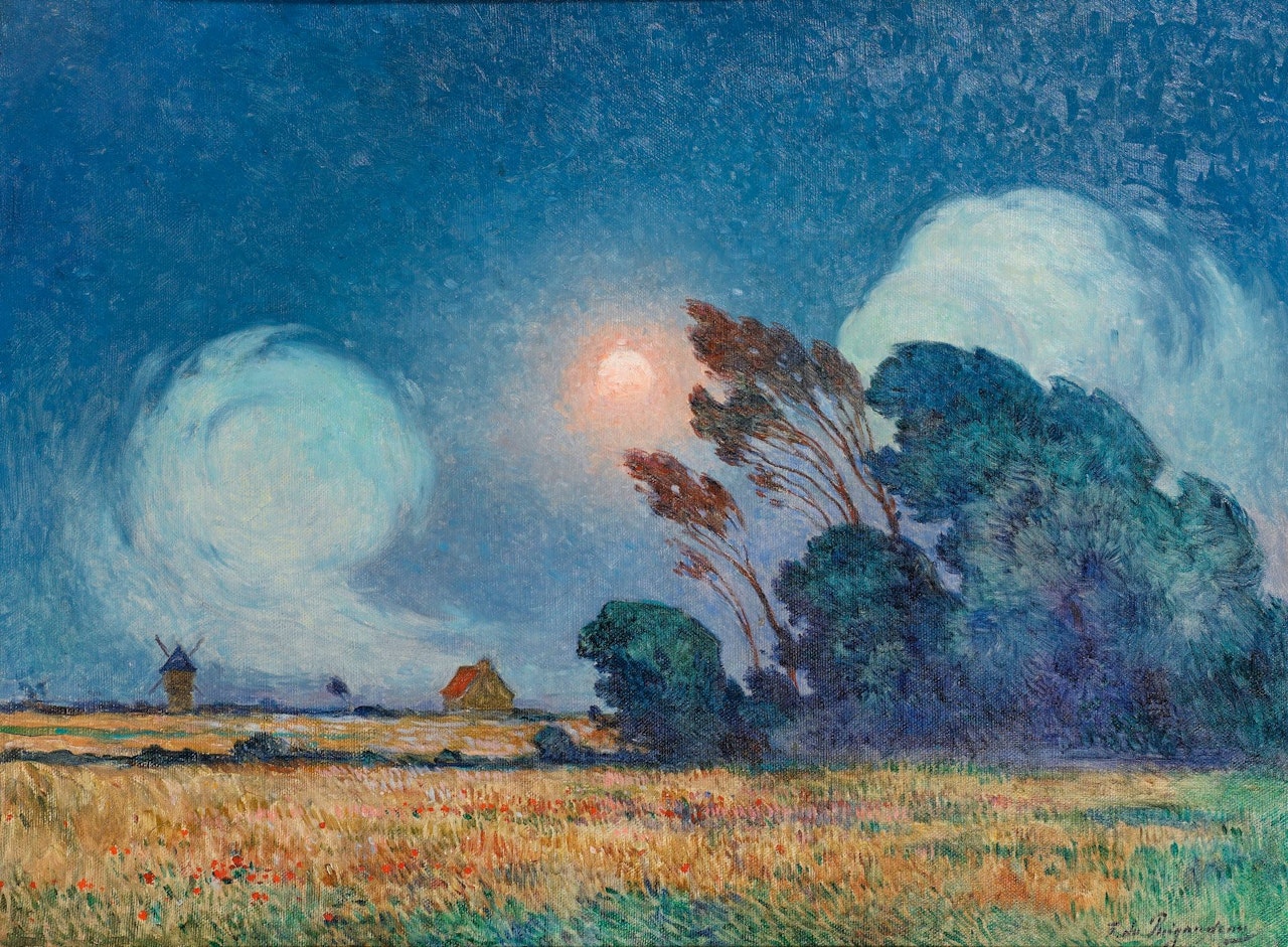 COUP DE VENT AU SOLEIL COUCHANT by Ferdinand du Puigaudeau