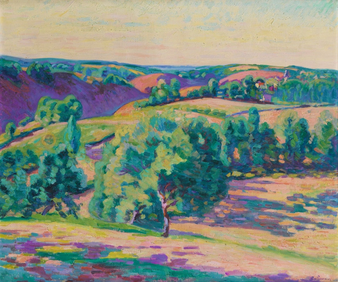 LE VILLAGE DE CROZANT EN ÉTÉ by Armand Guillaumin