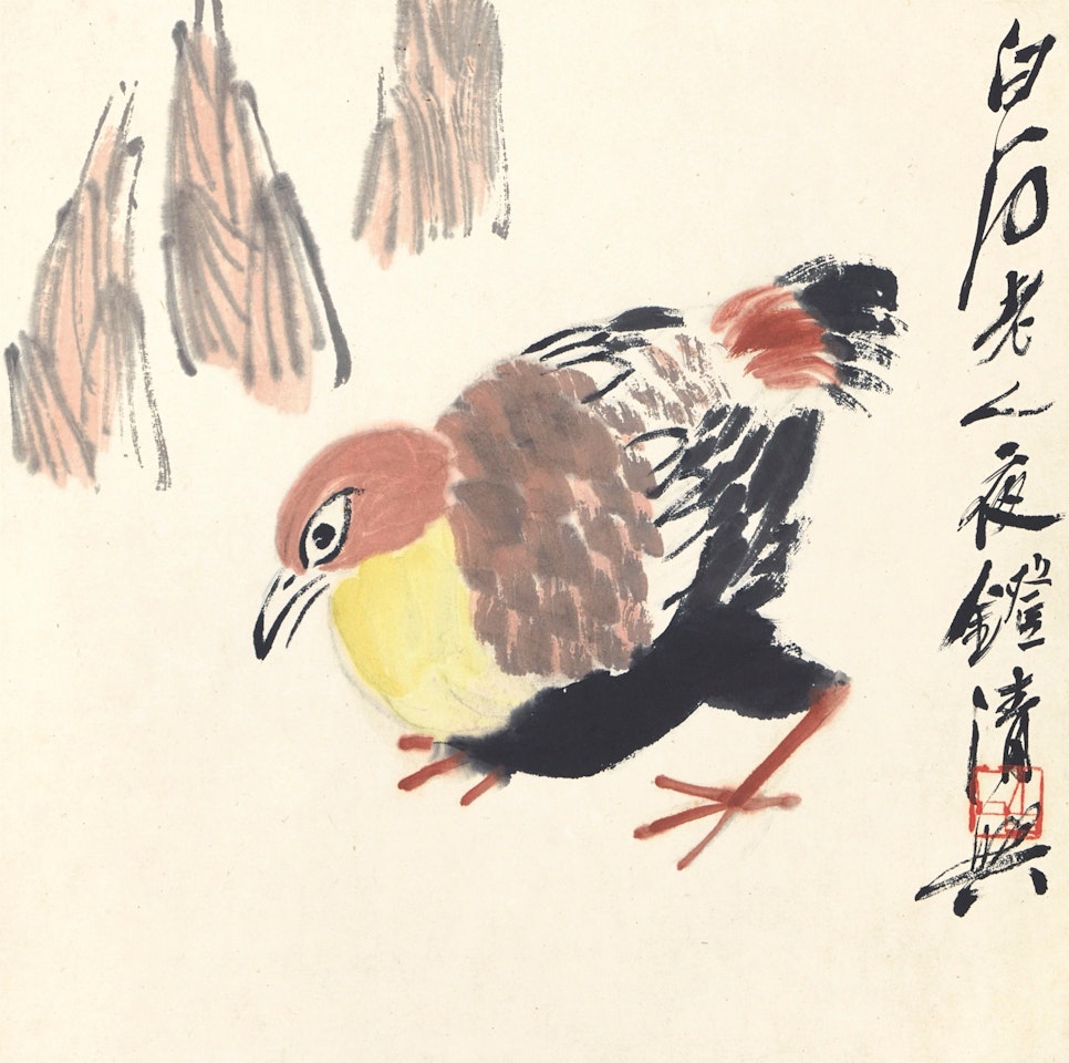PARTRIDGE BY BAMBOO SHOOT by Qi Baishi