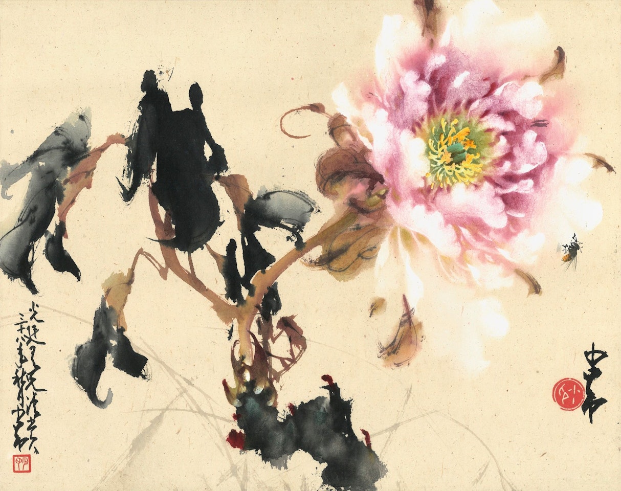 PEONY AND BEE by Zhao Shao'ang