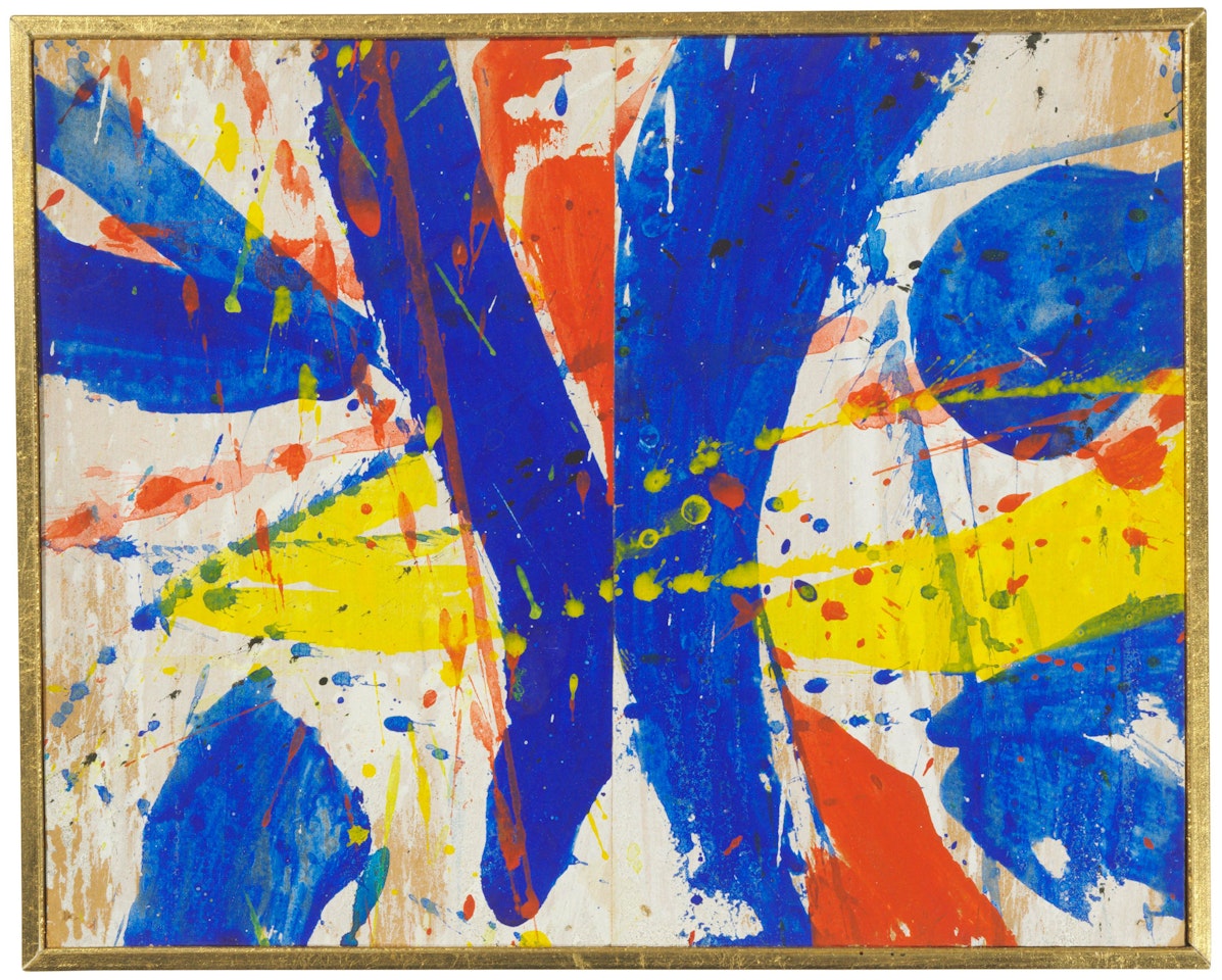 Composition, Yellow, Blue, Black and White by Sam Francis