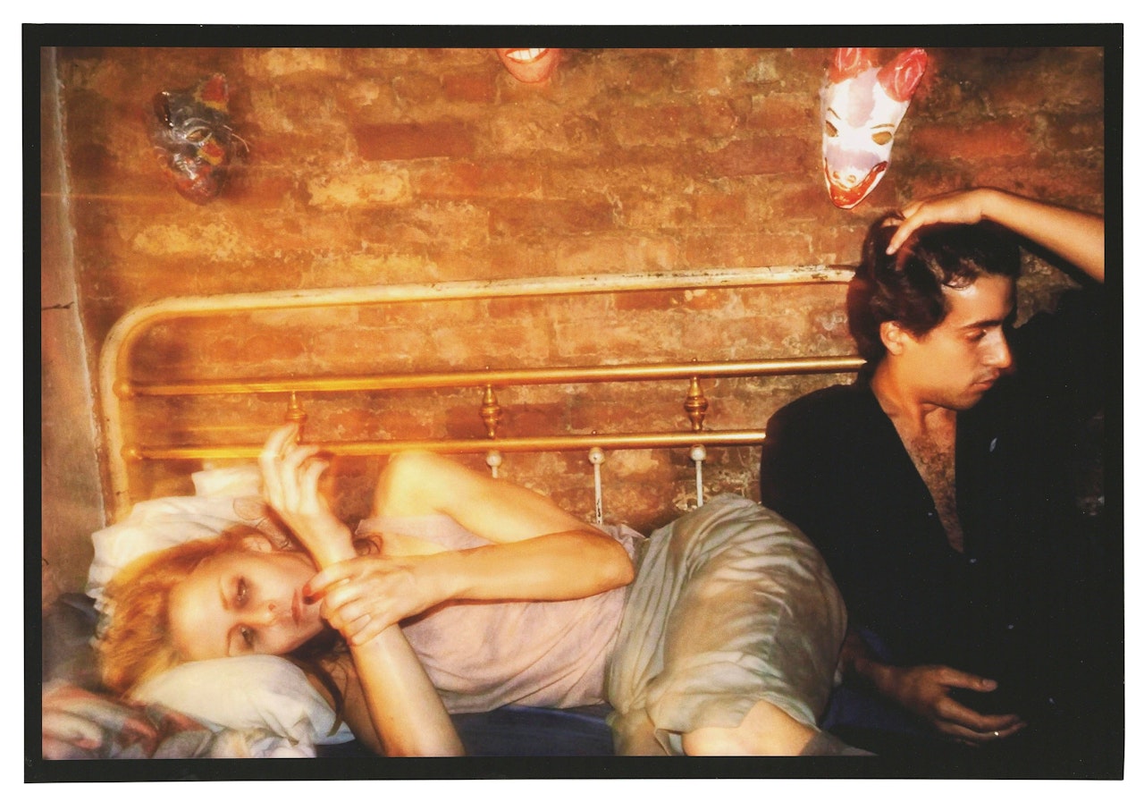 Greer and Robert on the Bed NYC by Nan Goldin