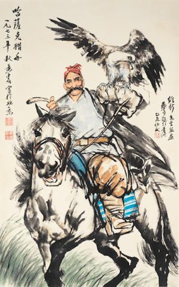 Kazakh Eagle Trainer by Huang Zhou