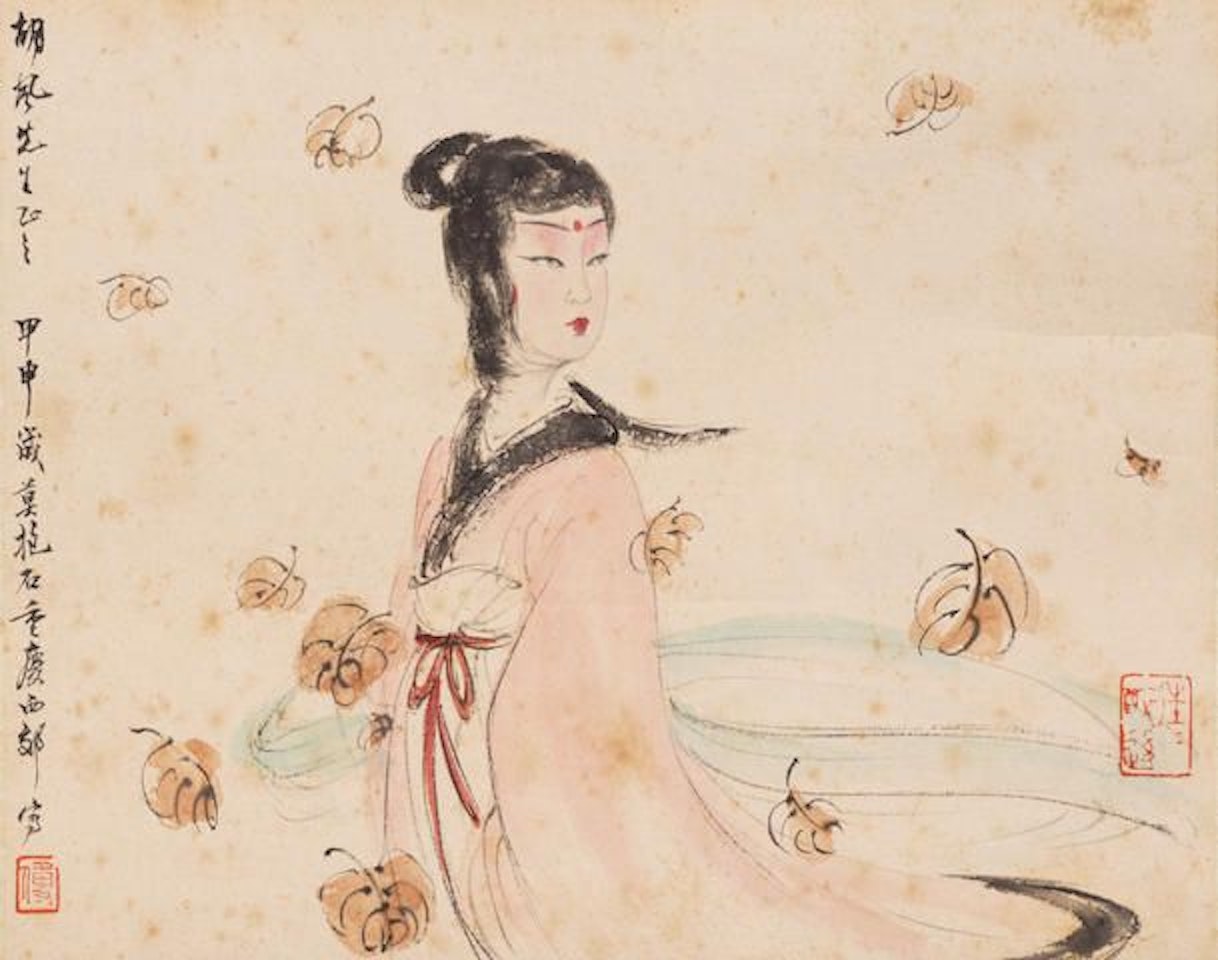 Goddess of Xiang River by Fu Baoshi