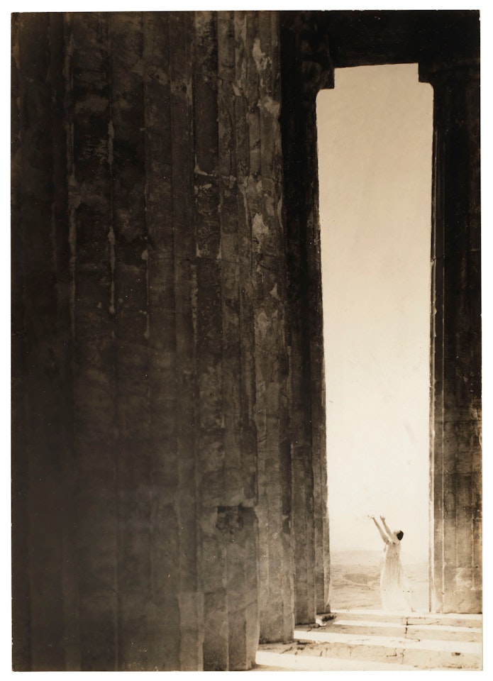 Isadora Duncan at the Parthenon by Edward Steichen