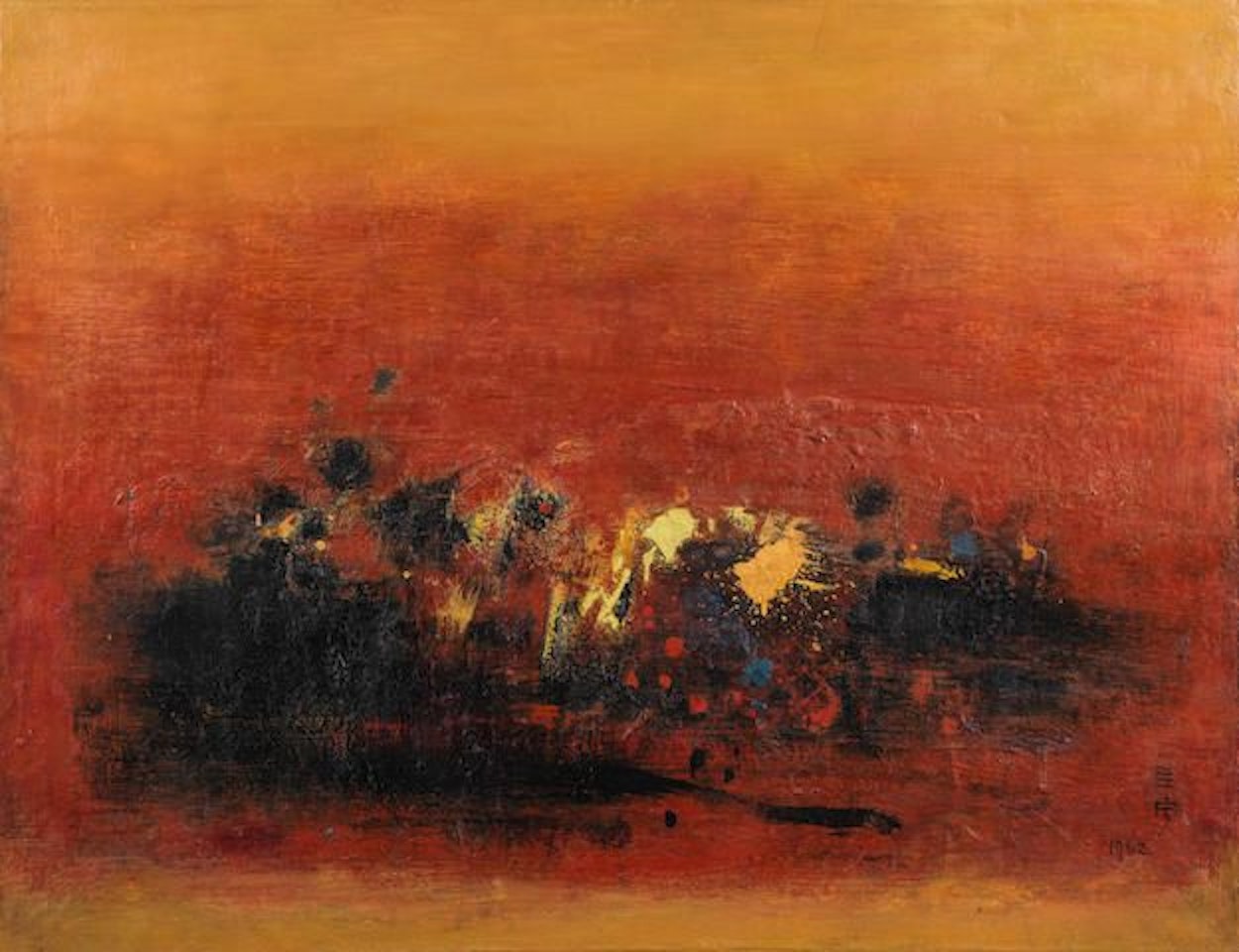 The Red Tone by Cheong Soo Pieng