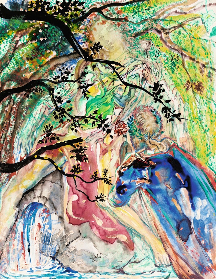 LANCELOT ET GUENIÈVRE by Salvador Dali